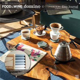 LINE+ARC Degrē coasters heat-proof to 500°F for versatile use