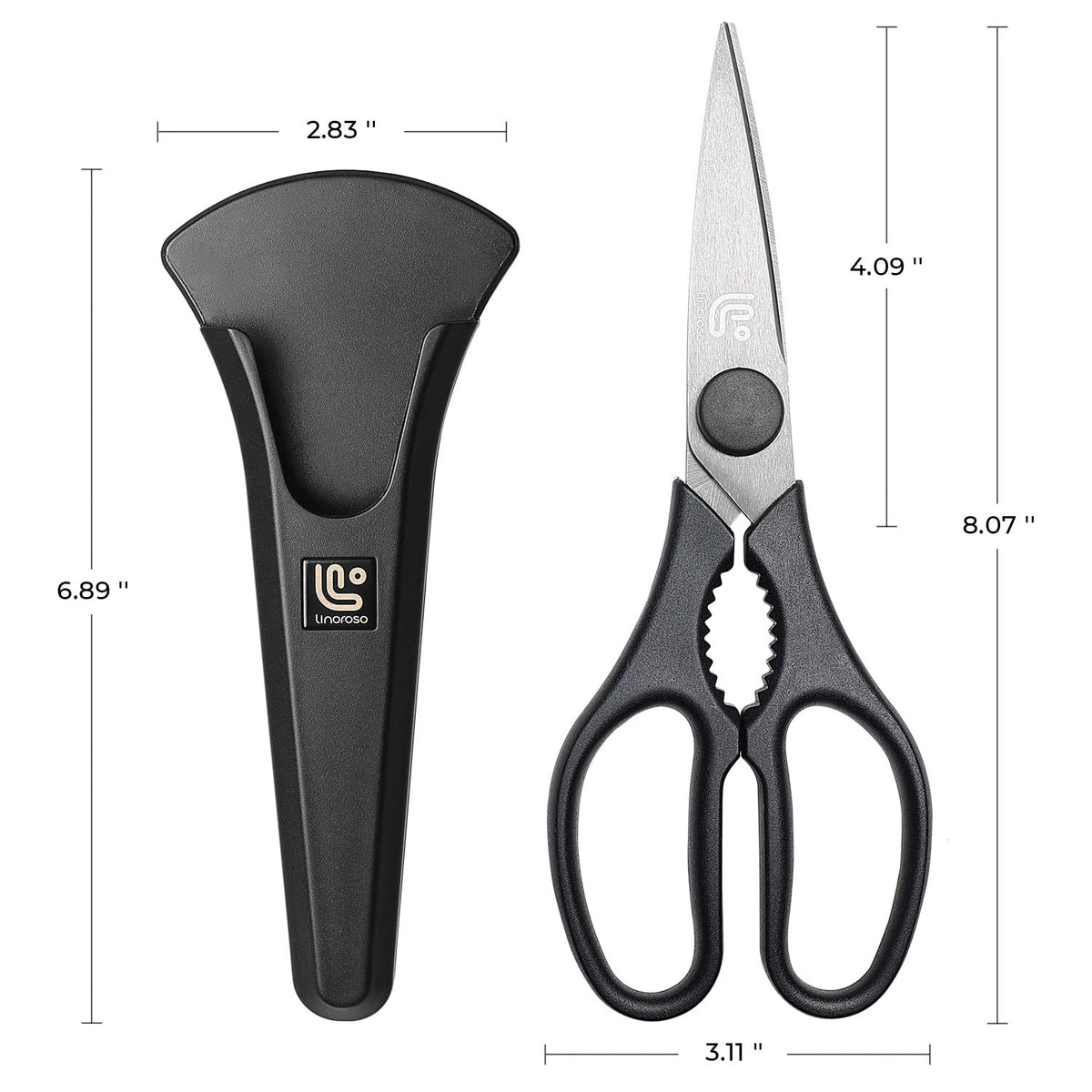 Linoroso ergonomic grip supports both left and right-handed use.