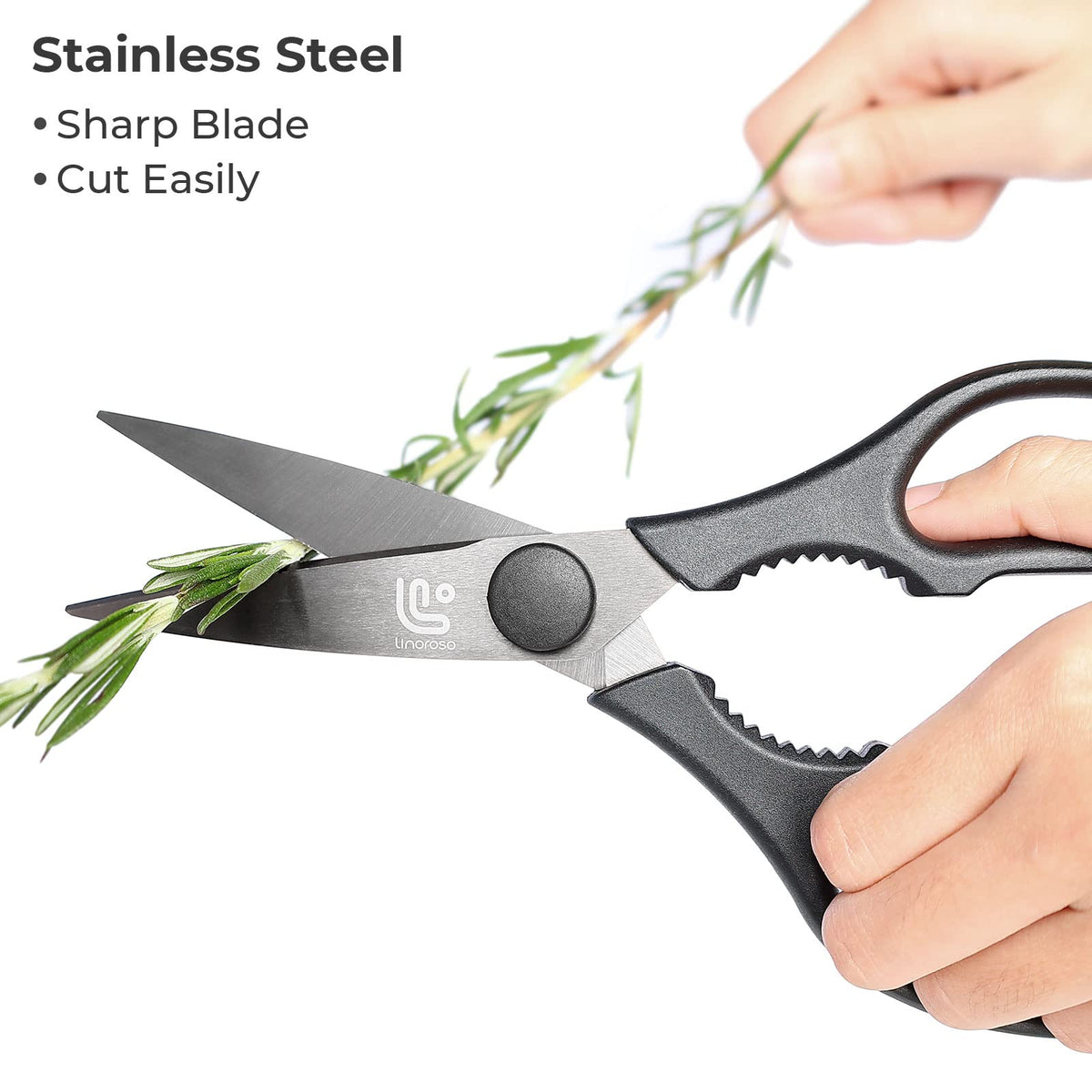 Linoroso come-apart blades enable thorough, hygienic cleaning.