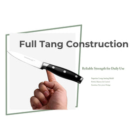 linoroso paring knife ergonomic handle for comfortable prep