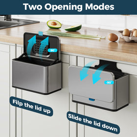LINSSEN odor-absorbing charcoal filter keeps smells contained.