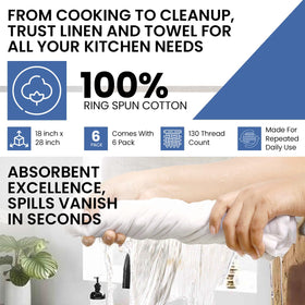 LITO Flour Sack Towels natural unbleached cotton for eco-conscious kitchens