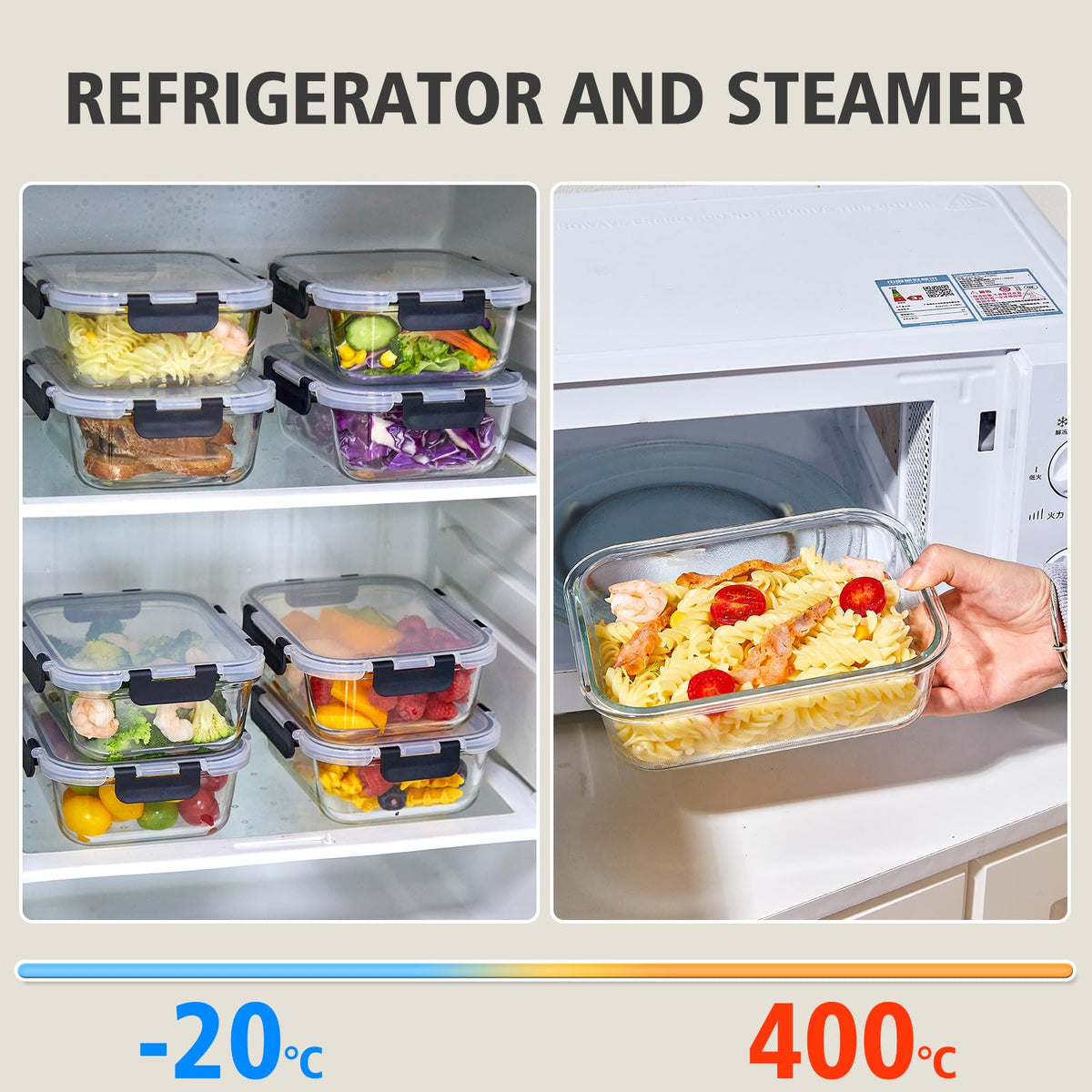 Liuruiyu portion-control containers support organized meal prep and reduced waste.
