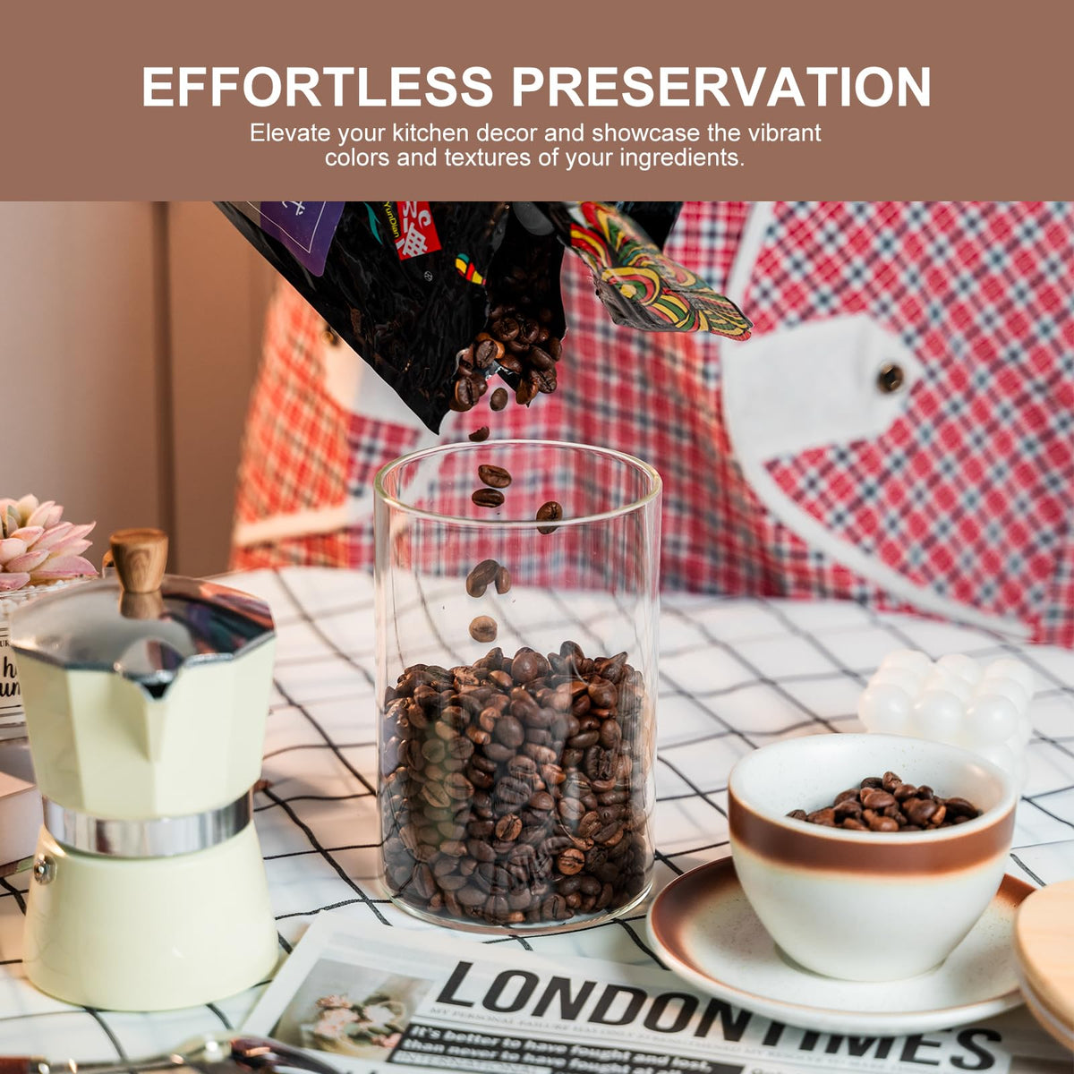 Refrigerator-friendly Liuruiyu glass jars preserve contents in cold storage.