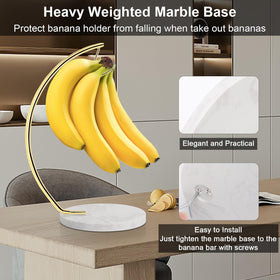 Livabber countertop banana holder keeps produce neat and accessible on busy kitchens.