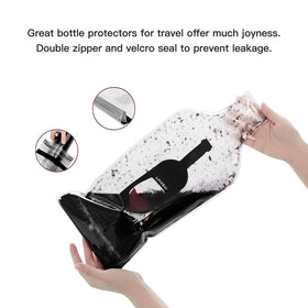 LIVEBAY leak-resistant bottle sleeve with bubble padding in transit