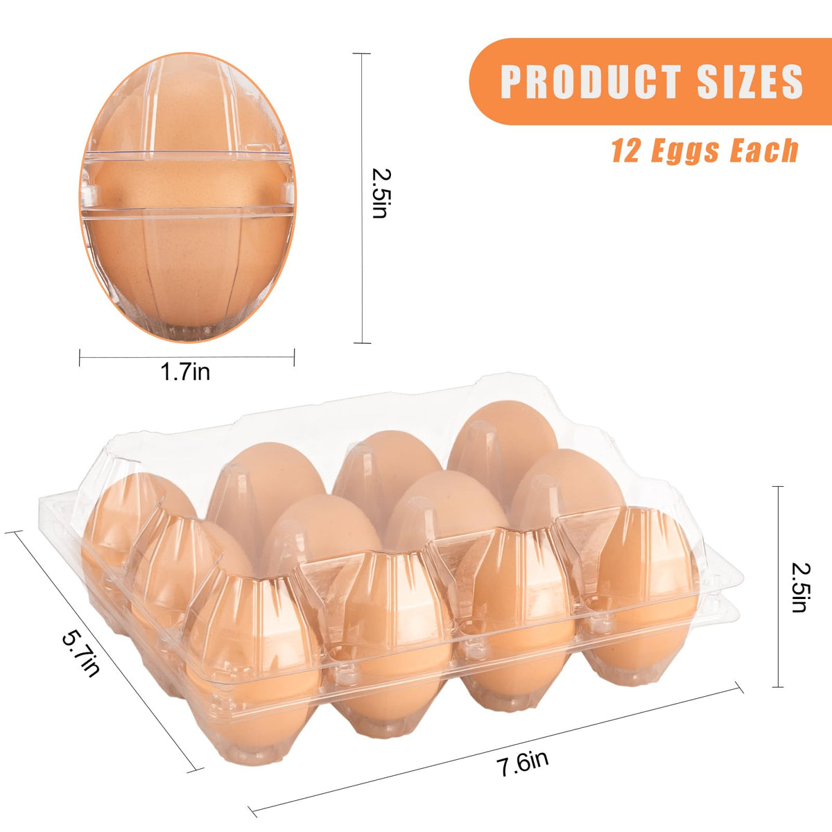 Lixavaer reusable egg containers help organize fridge and display spaces.