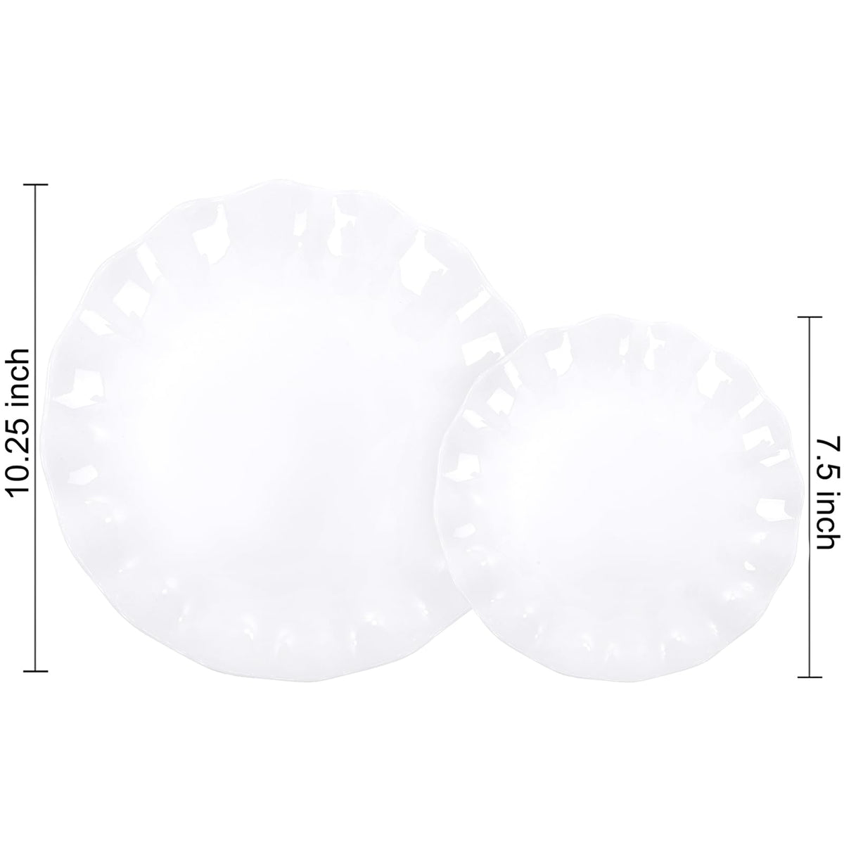 LIYH dessert plates 12-pcs, lightweight for easy handling at events.