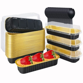 LNYZQUS mini loaf pans with lids for convenient batch baking.