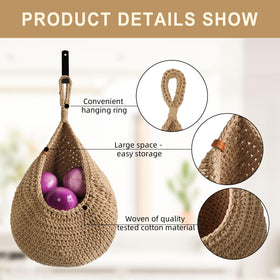LOCS MICRAI handwoven fruit basket closeup showing natural fiber texture