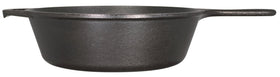 Lodge deep skillet with assist handle for safe, easy lifting during cooking