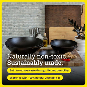 Easy care: hand wash, dry, and apply oil for longevity.