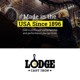 From oven to table, the Lodge loaf pan transfers easily thanks to sturdy construction.