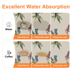 Roll-up feature of LOKHOM dish drying mat for easy storage
