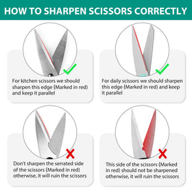 Longzon non-slip base keeps sharpening stable on any counter.