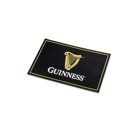 LORD'S ROCKS Guinness bar mat catches drips, keeping counters clean during pours.