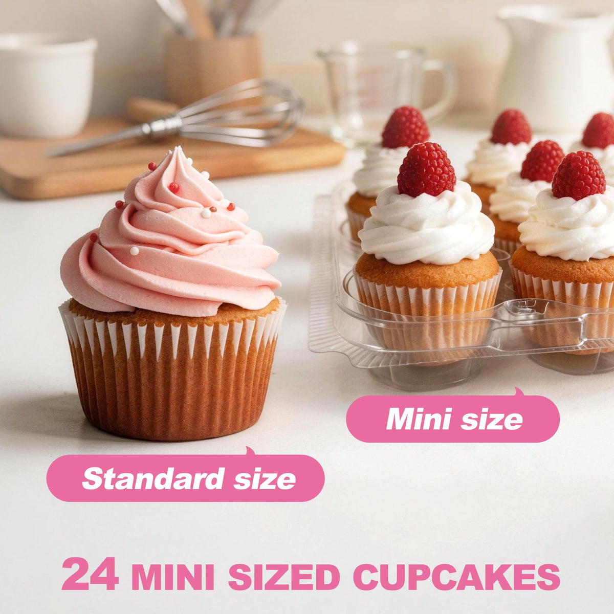 LotFancy BPA-free plastic carriers offer safe dessert packaging.