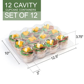 LotFancy funnel-shaped supports protect frosting and toppers inside the box.