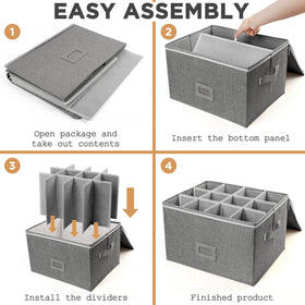 LotFancy goblet storage in box demonstrates versatile use for formal and casual settings