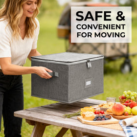 LotFancy removable bottom panel storage folds flat for compact storage when not in use