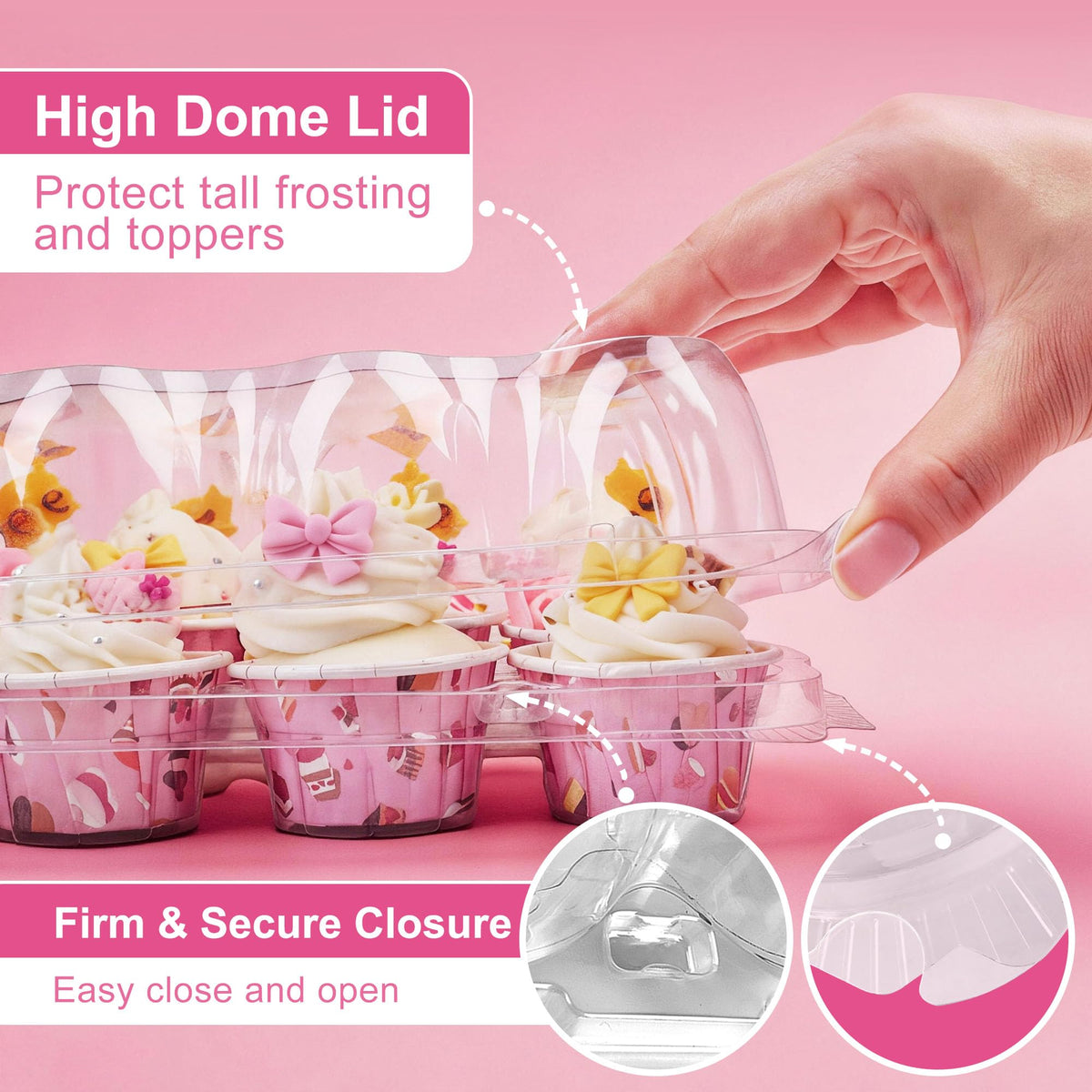 LotFancy stackable design for transporting large batches easily.