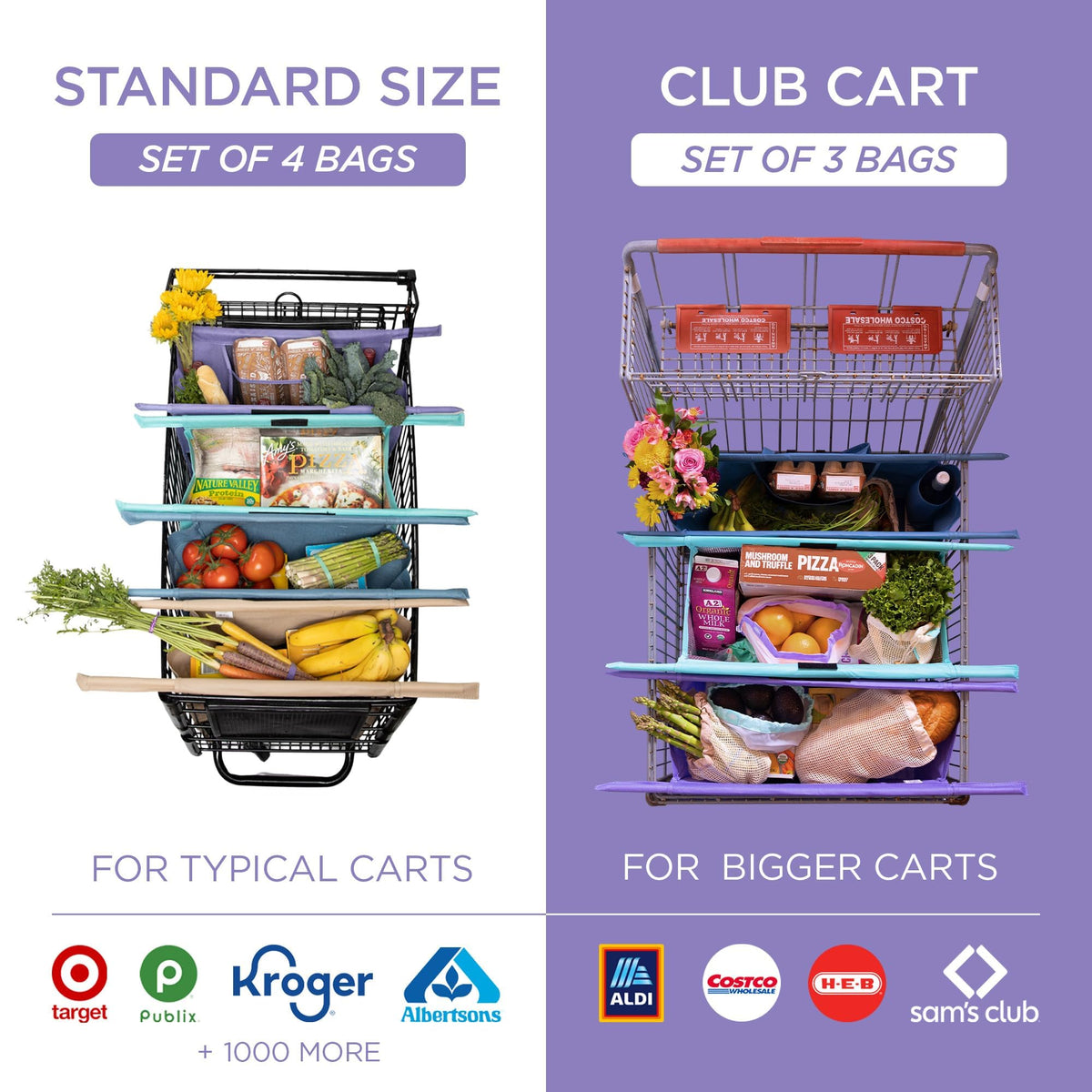 Lotus Club Cart insulated food bag keeps perishables cool during transit