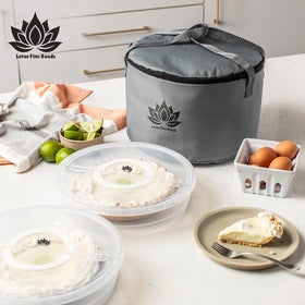 BPA-free ABS construction ensures durable, safe transport of baked goods.