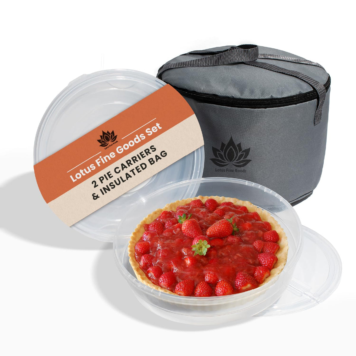 Insulated carry bag preserves temperature for fresh pastries during outings.