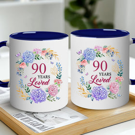 LOTWATEGO 90th birthday mug dishwasher safe for easy cleaning