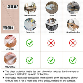 LovePads Clear Desk Mat easy-clean surface ready for quick wipe-down