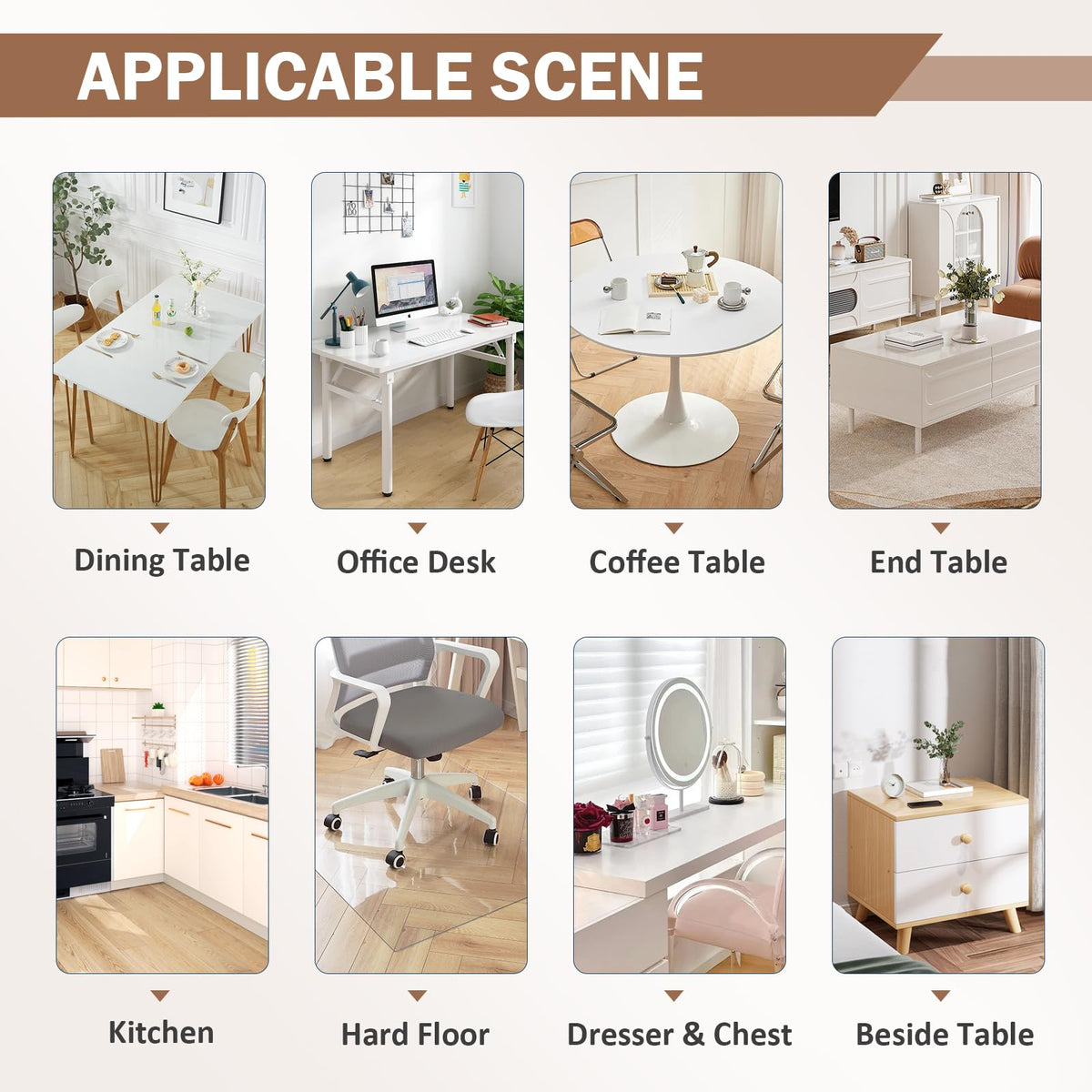 LovePads cut-to-fit table cover adapts to irregular table shapes.