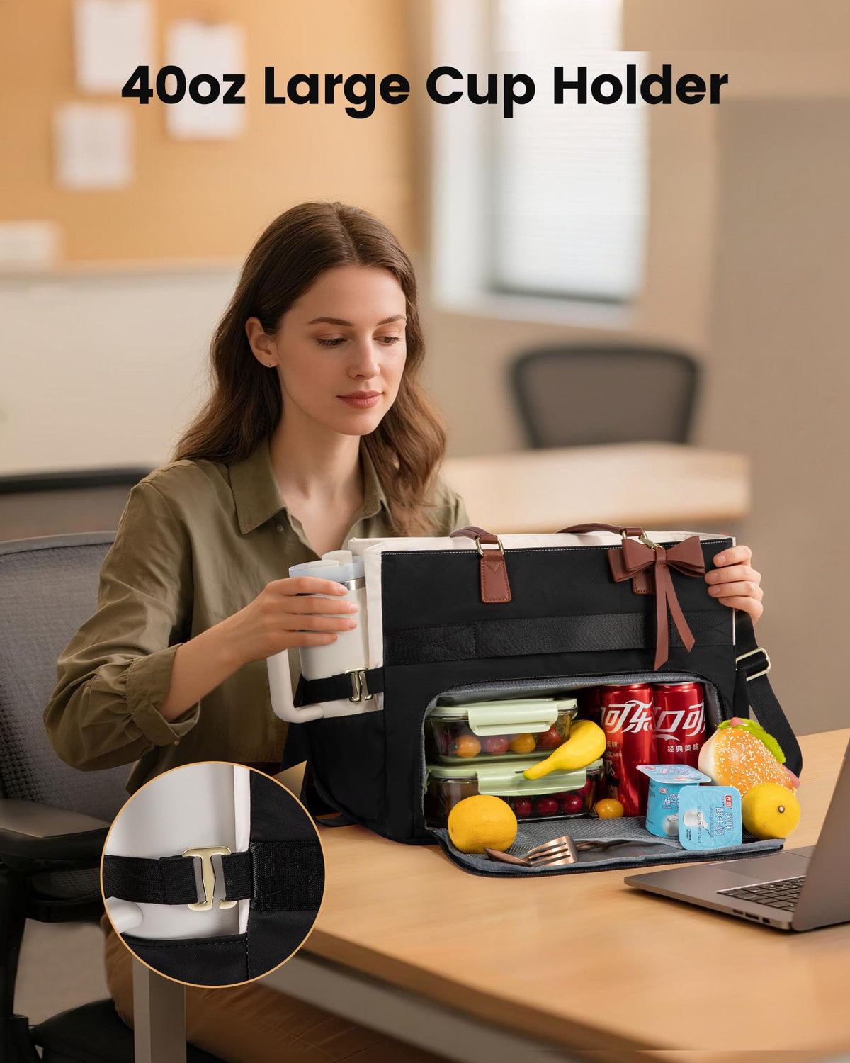 LOVEVOOK adjustable shoulder strap offers versatile carry options.