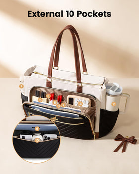 LOVEVOOK water resistant exterior and leakproof lunch bag protect items.