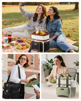 LOVEVOOK lunch bag stylish unisex design for office and weekends