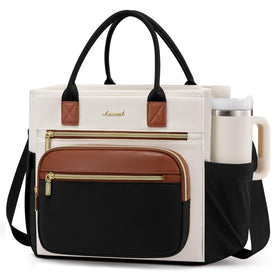 LOVEVOOK insulated lunch bag with wide opening for easy packing and quick access.