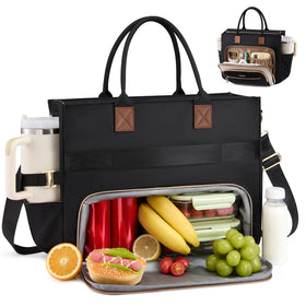 LOVEVOOK lunch tote exterior shows a sleek professional design for daily commuting.
