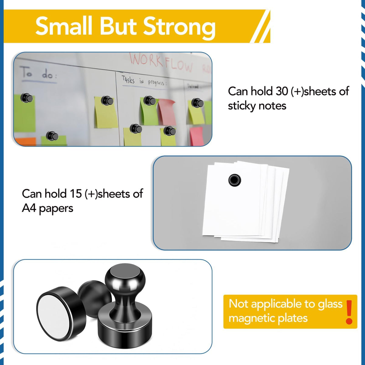 LOVIMAG kitchen office magnets multipurpose use for schedules and recipes