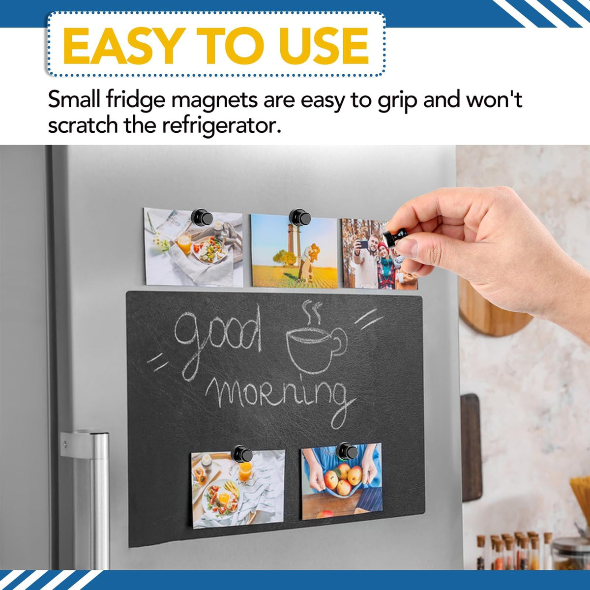 LOVIMAG kitchen refrigerator magnets ideal for recipes and lists.