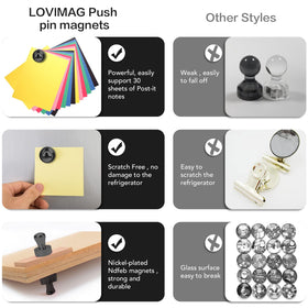LOVIMAG magnets suit office, classroom, and kitchen organization needs.