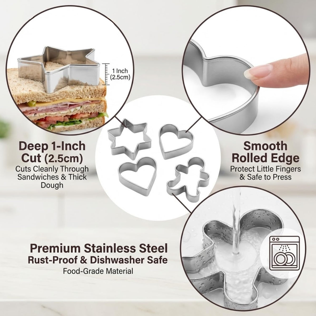LUBTOSMN back-to-school pencil cookie cutter for creative snacks