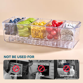 Luckore included spoons, tongs, and scoop simplify serving