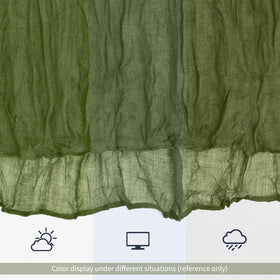 Lumaycens washable gauze table runner offers reusable event decor.