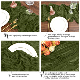 Lumaycens wedding decor table runner enhances rustic wedding centerpieces.