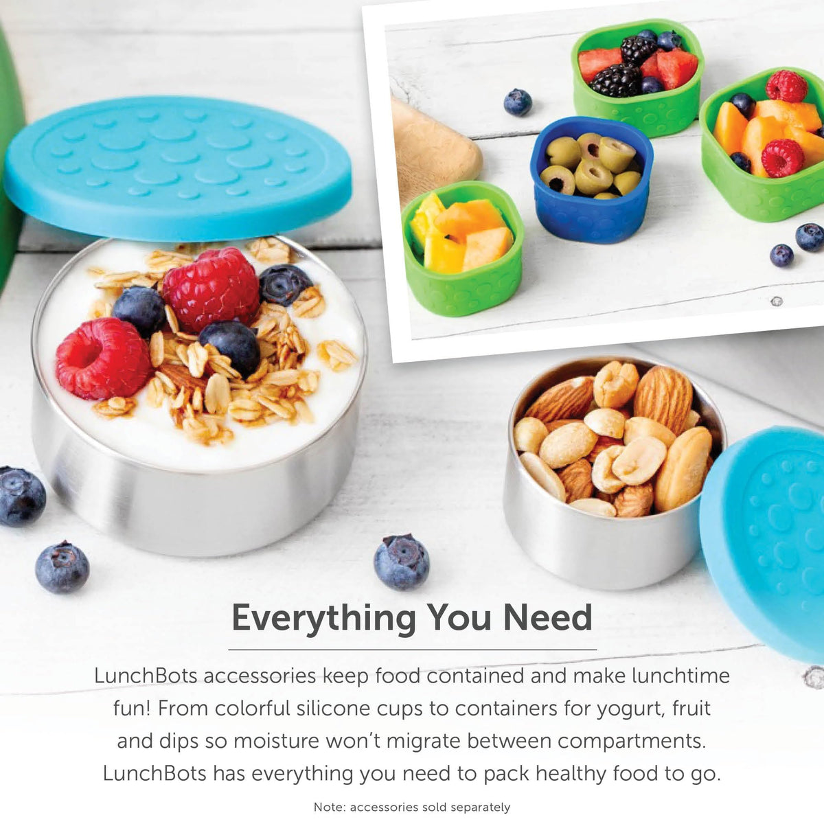 LunchBots Small Protein Packer bag-friendly on-the-go snacks fits in backpacks