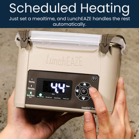 LunchEAZE Core Gen 2 automatic scheduled heating shows set-and-forget convenience