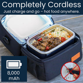 LunchEAZE Pro insulated bag keeps meals organized and warm.