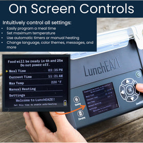 LunchEAZE Pro stainless-steel inner liner ensures safe, easy cleaning.