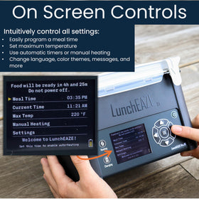LunchEAZE XL 14,000 mAh battery powers cordless heating anywhere.