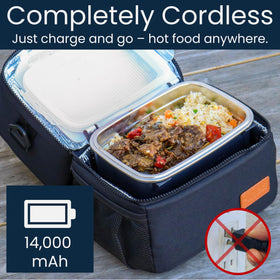 LunchEAZE XL scheduled heating setup allows hot meals when needed.