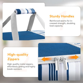 LUNCIA padded Velcro handles for comfortable transport